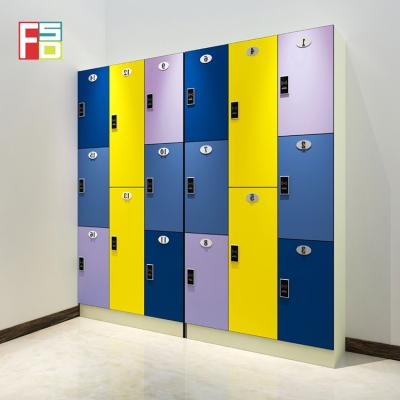 China Hot selling Chinese style wooden grain hpl school lockers antique old school phenolic lockers for utilities for sale