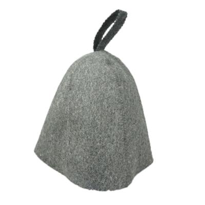 China breathable & High Quality Wool Sauna Hat Russian 100% Wool Felt Sauna Hat Waterproof for sale