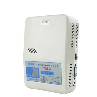 China Chint TM-3 220V Voltage Regulator 220V Household 3000W AC Computer TV Automatic Single Phase Voltage Regulator Good Price 3KVA for sale