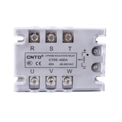 China CNTD Chang Environmental Friendly Solid State Relay SSR-40DA CSRE-25DA DC Control AC 60DA 80DA 10 for sale