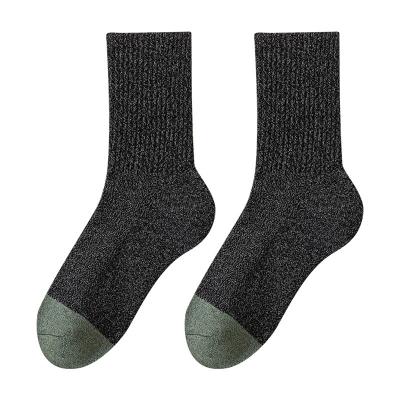 China QUICK DRY wholesale stocks available male casual cotton socks custom logo winter thick terry dress socks athletic exercise socks for men for sale