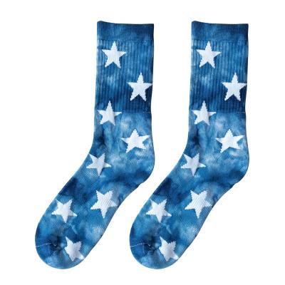 China QUICK DRY Fashion style winter warm unisex thick terry cotton socks street dance boy star tie dye socks bandhnu couple casual stockings for sale