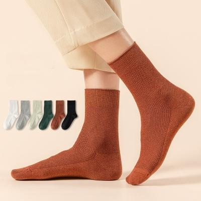 China Warm socks for girls wholesale custom logo socks top quality women winter autumn warm cotton socks sweat adsorbent socks for girls for sale