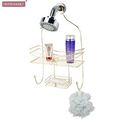 China Pinpinfamily Modern Latest Decorative Bathroom Towel Racks Trolley Hanging Shower Room Holder for sale