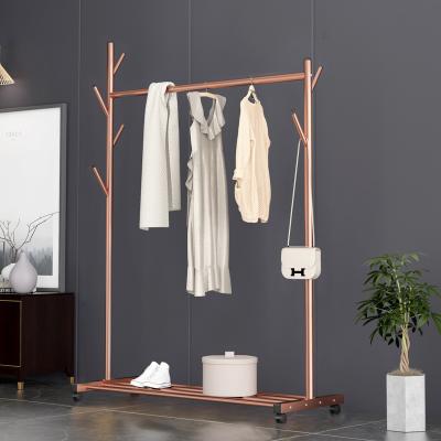 China PINPINFAMILY CLASSIC Latest Promotion Price Customized High Quality Coat Clothes Floor Folding Standing Hanger for sale