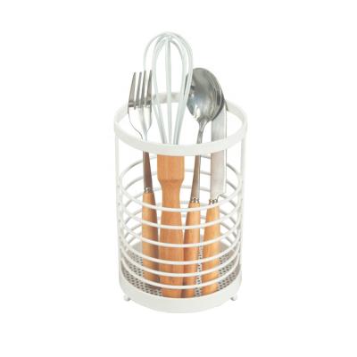 China Pinpinfamilywholesale viable low price high quality simple kitchen round stainless steel fork chopstick spoon holder for sale