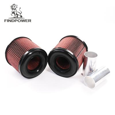 China Custom Universal Mushroom Intake Cold Airflow Dual Cone Car Dual Cone Main Air Filter Customizable System for sale