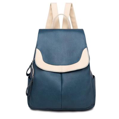 China Women Anti Theft Backpack Travel PU Leather Anti Theft Backpack For Lady School Bag Rucksack Shoulder Bag for sale