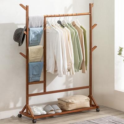 China Multifunctional Wooden Tree Home Decorative Hanger Rack Bedroom Furniture for sale