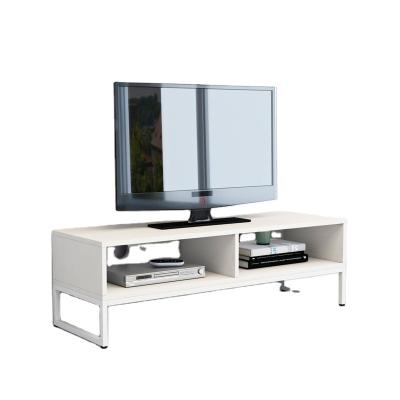 China Extendable Table TV Stand Wooden Storage TV Cabinet With Steel Frame Legs for sale