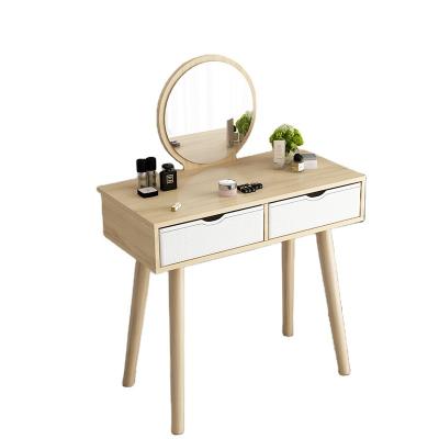 China PANEL 2022 Factory Supply Good Price Wooden White Dressing Table With 2 Drawers for sale