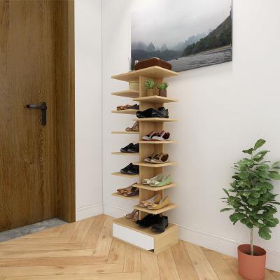 China Modern Modern Wooden Shoe Racks Space Saving Shoe Storage Rack for sale