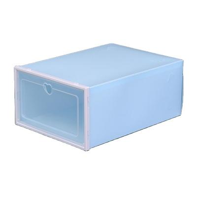 China Convertible Clear Stackable Plastic Shoe Storage Box Drawer for sale