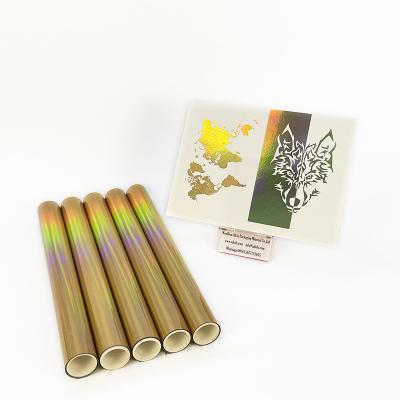 China Small Toner PET Rolls Foil 15cm*3m Reactive Size Retail Hot Stamping Foil Rolls For Laser Printer for sale