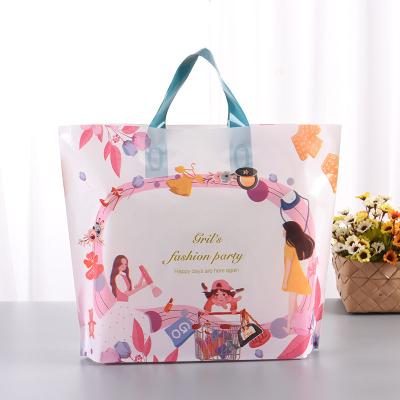 China Durable Packaging Plastic Bag Fabric Custom Portable Shopping Bag for sale