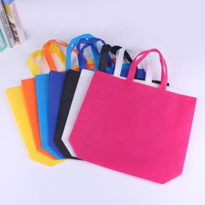 China White Recyclable Fancy Nonwoven Bag Shopping Gift Bag Custom Logo Printing Advertising Promotional Gift Bags for sale