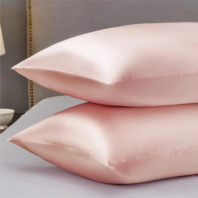 China FLARA silk pillow case anti-static silk pillow case custom packaging gift set cheap satin pillow case for sale