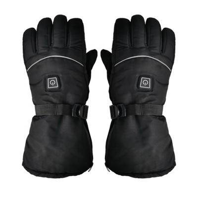 China Hands Warmer Touch Screen Manufacturers Waterproof Electric Heating Biker Ski Gloves for sale