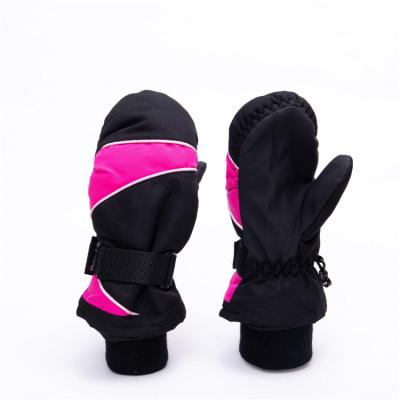 China Hot Sale Logo Kids Snowboard Ski Gloves Custom Made High Quality Child for sale