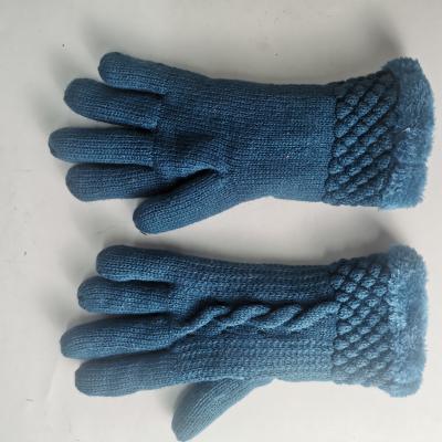 China Cheap high quality warm thick winter jacquard acrylic touch screen knitted gloves eco-friendly for men for sale