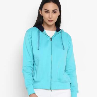 China Custom White Anti-Wrinkle High Quality Full Zip Hoodies For Women Sofe And Breathable Full Custom Design Zip Up Hoodies for sale