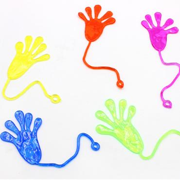 China Manufacturers Wholesale Fun Toys Colorful Sticky Hand Toy About Sticky Fingers 22*5.5cm for sale