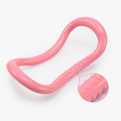 China Good Quality Useful Stretching Magic Training Pilates Exercise Fitness Rings Circle Neck Props Ls-1923 for sale