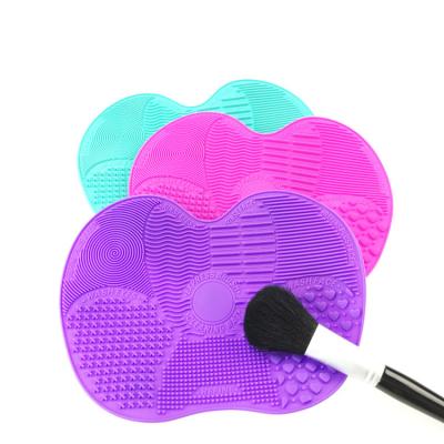 China Factory Supply Mini Multi Color Makeup Brush Cleaner Eco-friendly Cleaning Pad Make Up Brushes Detergent Silicon Makeup Brush Cleaning Pad for sale