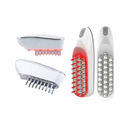 China EMS&RF; LED red light; vibration LecSnow Hair Growth Laser Reduce Hair Loss Prevention Brush For Scalp Rejuvenation for sale