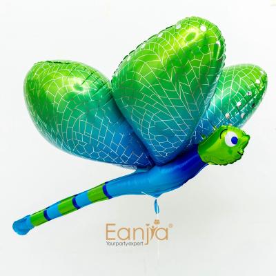 China Toy Gift Toy Eanjia 3D Attractie Butterfly Helium/Air Dragonfly Foil Balloon For Decorations 32in Nylon Material Animal Balloons for sale