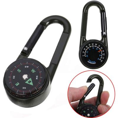 China Pointing Guide Multitool Compass Carabiner Accessories Hot Selling Outdoor Thermograph Carabiner for sale