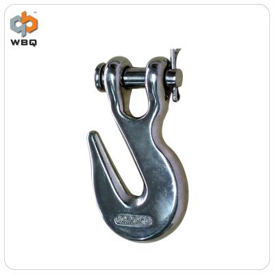 China G80 Carbon Steel Clevis Clamp Hook Without Safety Lock for sale