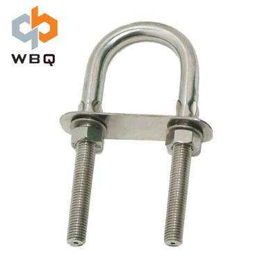 China High Quality Electric Galvanized Lifting And Connecting U Flat Eye Bolt With Nut for sale