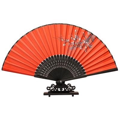 China Latest Design Natural Handmade Custom Chinese Bamboo Folding Hand Fan Top Quality for sale