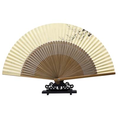 China Wholesale Gifts Natural Handmade Sustainable Handwork Customization Bamboo Foldable Japanese Fan for sale