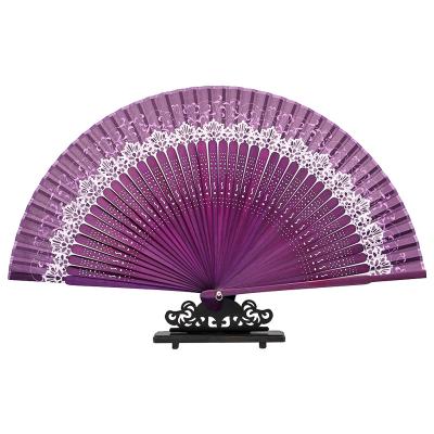 China Handicraf Natural Handmade Wholesale High Quality Custom Bamboo Hand Gifts Japanese Silk Fan for sale