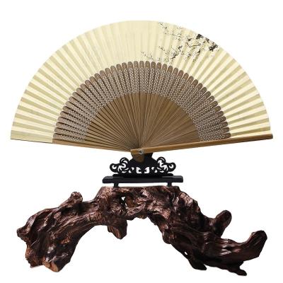 China Bamboo Foldable Japanese Fan Natural Handmade Handwork Appropriate Customization Gifts Quality Price Guarantee for sale