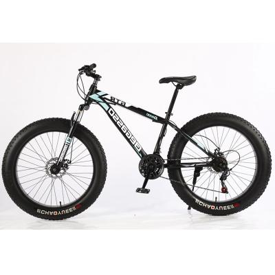 China Brand New Brand Steel Downhill Fat Bike 21 Speed ​​21 Speed ​​Carbon Steel Frame Tail Bicicleta Soft Bicicleta Snow Beach Bike 24 26 Inch for sale