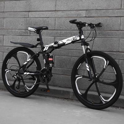 China Carbon Mountain Road Brake Folding Bike MTB Dirt Speed ​​Bicycle Steel Suspension Men Bicicleta Bikes For Adults China Teenager for sale