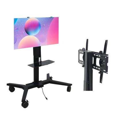 China (Height) Height Adjustable Modern High Quality Mobile Rolling Ergonomic Freestanding Motorized Electric Control TV Lift for sale