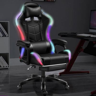 China NATE G09 RGB Luxury Modern Premium Gaming Chair (Height) Black PU Cheap Adjustable Leather Comfortable Office for sale