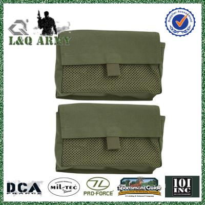 China TACTICAL TWO MESH INSERT HUNTING UTILITY POUCHES VELCRO STORAGE BAG for sale