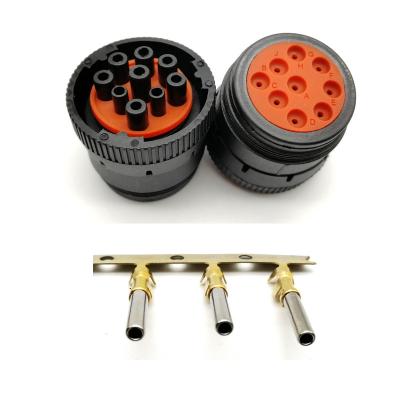 China Universal HD16-9-1939P HD16-9-1939S 9 Pin Waterproof Auto Connector Diagnosctic Circular Tool Socket For J1939 Track for sale