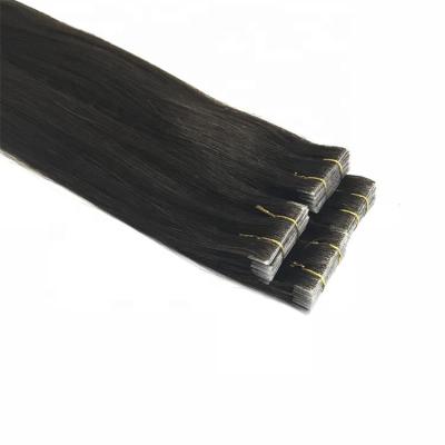 China Super Thin Silky Straight Wave Invisible Tape In Hair Extension Hair PU Tape Weft Hair for sale