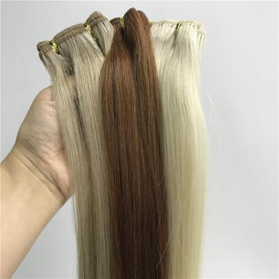 China Double Drawn Cuticle Hair Extension Hair Silky Straight Wave Hair Extension Hair Weave for sale