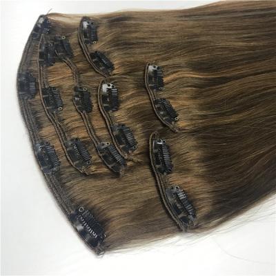 China Genleelai Silky Straight Wave Grade 12A Remy Hair 20inch 100% Clip In Hair Extension for sale