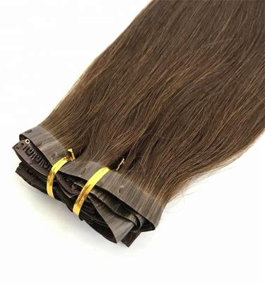 China Luxury Regular Wave Hair Durable Seamless Clip In Hair Extension Remy Human Hair 100% Clip On Remy Hair Extension for sale