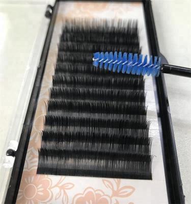 China NATURAL Create Own Brand Flat Ellips 0.20 0.15 Individual Eyelash Extensions Silk Strands Eyelash Extensions for sale