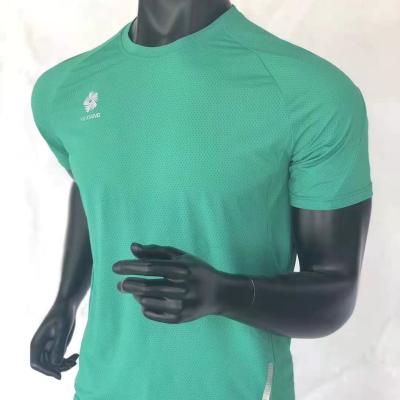 China Men's Active Wear White Breathable Quick Dry Casual T-shirt Sports T-shirt T-shirts Gym T-shirts Shorts Polyester for sale