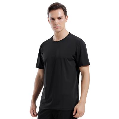 China Men's OEM Empty T-shirt Gym Breathable Nylon Quick-Dry Casual T-Shirts Sports T-Shirts for sale